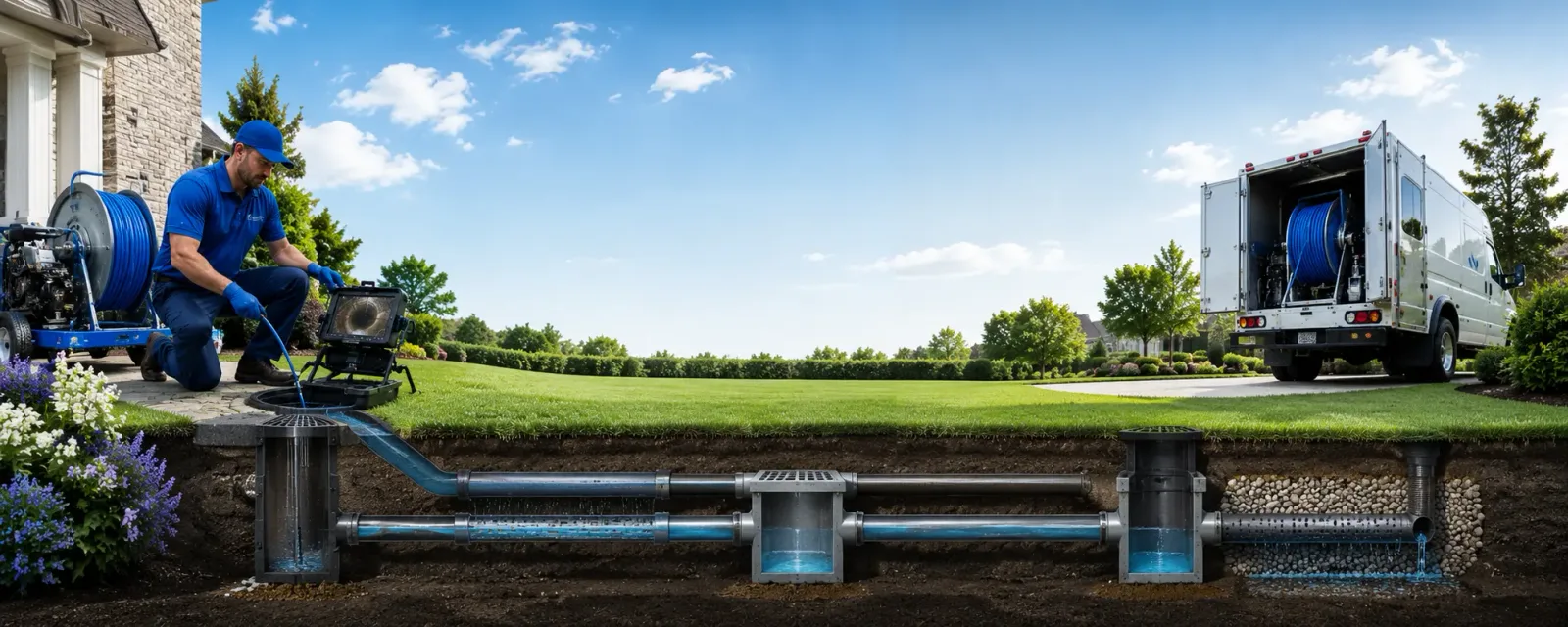 Outdoor drain cleaning information for Breese, IL